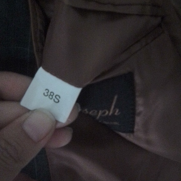 38s Slim Jos.A.Banks Charcoal Window Pane Suit - Picture 3 of 8